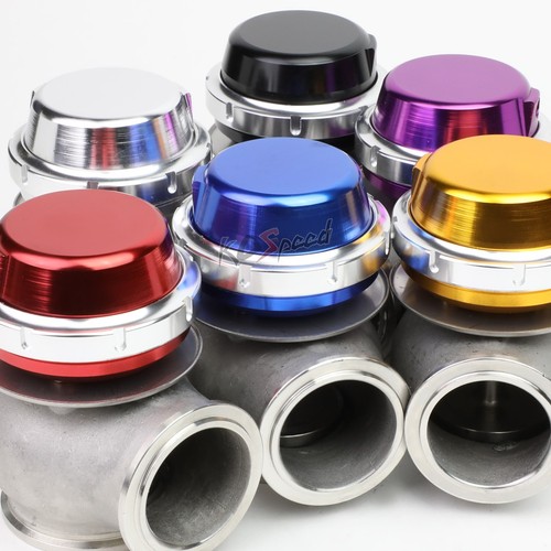 45mm Universal Turbocharger Manifold V-Band Flange Wastegate+14psi Spring Gold - 第 1/5 張圖片
