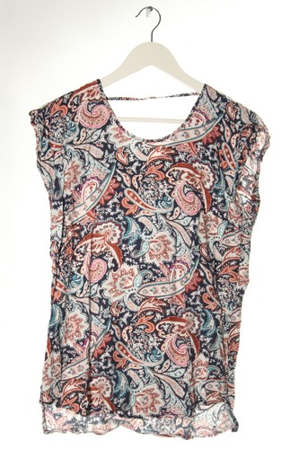 VERO MODA Blusa sin mangas Mujeres Blusa Talla EU 38 marrón-azul-rosa - Imagen 2 de 5