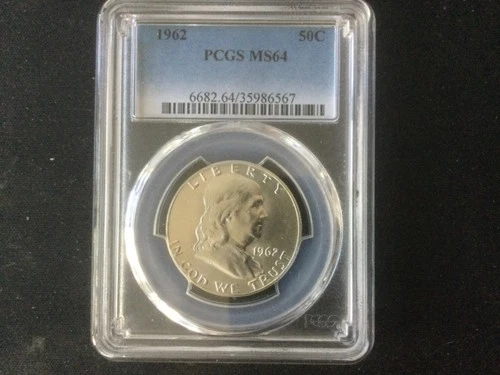 1962 Franklin Half Dollar MS64 PCGS Blue Label