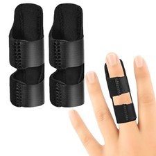 Finger Splint, Black, 2Pcs Trigger Finger Splint Brace