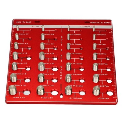 Nut And Bolt Thread Checker 28 Löcher Wandmontage Zoll Und Thread Ch AK