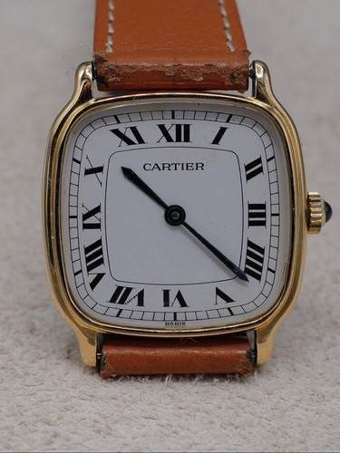 Cartier Chambord Paris Vintage 1970 Ref.10715 Man Case Gold 18...