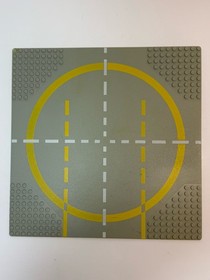 Vintage Lego Gray Raised 32x32 Moon Crater & Space Base Landing Pad Plates