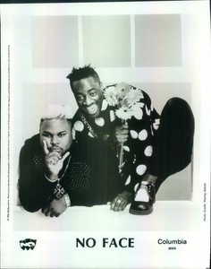 Press Photo: NO FACE 8x10 B&W 1990