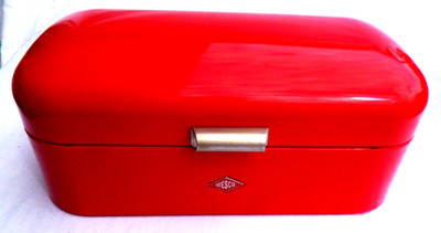 WESCO ''Grandy'' Brotkasten Metall Rot Brotaufbewahrung Gr. 42x17x22 cmm  (B/H/T)