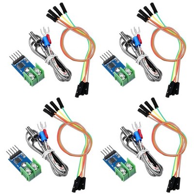 4 Sets MAX6675 Module with K-Type Thermocouple Temperature Sensor M6 Screw