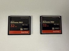 LOT OF 2 - SanDisk ExtremePro 64GB CF memory card Extreme Pro 64 GB 160MB/s