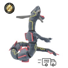 Anime Black Shiny Rayquaza 30" Plush Toy Dragon Stuffed Animal Doll Gift