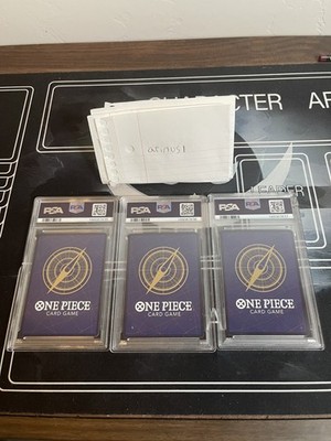 One Piece Card Game 3rd Anniversary Winner PSA 10 Sequential Set