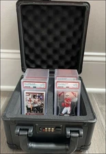2 Row Slab Case Graded Card Storage Box, Holds 60+ Card Slabs, Fits PSA, CSG, BG