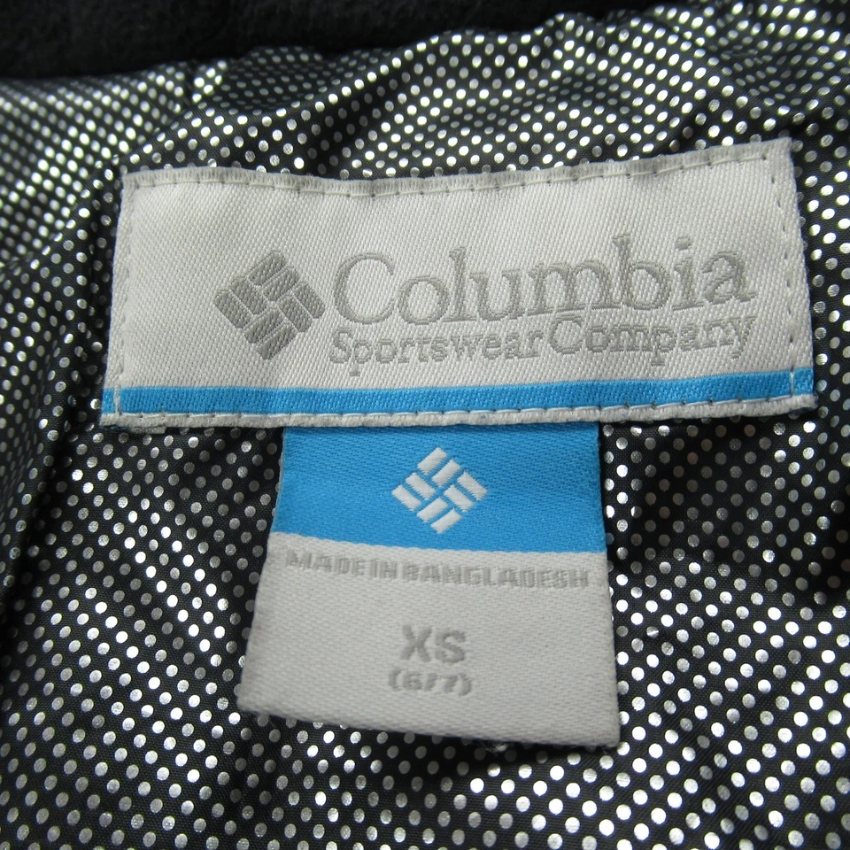 Columbia Jacket Youth XS Gray Waterproof Omni Heat Insulated Hooded Full Zip - Image 4 of 4