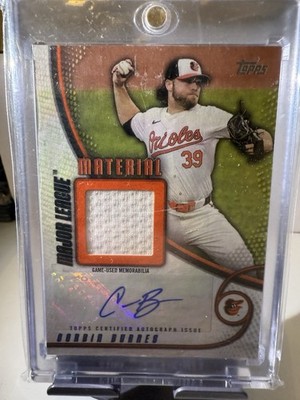 2025 Topps Series 1 Corbin Burnes Major League Material Patch Auto /25 MLMAR-CB
