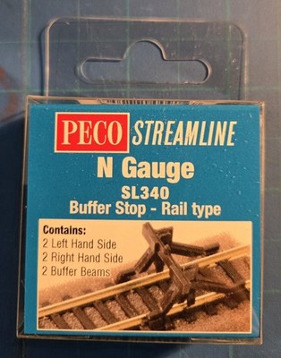 Peco SL-340 N-Scale Code 80/Code 55 Buffer Stops KIT (2) British Railways Type