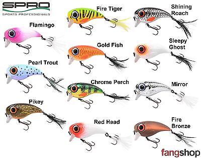 Spro Fat Iris Crankbait Wobbler Hecht Barsch Rapfen Raubfischköder 6cm 8cm NEU
