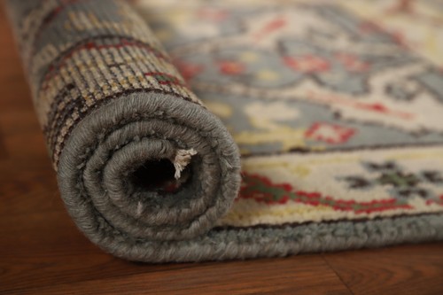 Luxurious Handcrafted Indian Wool Rug Thick Plush 2x3 ft - Picture 6 of 8