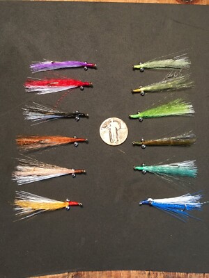 CLOUSER MINNOW SIZE 4 HOOK WET TROUT BASS BLUEGILL PANFISH FLY FISHING 13 COLORS