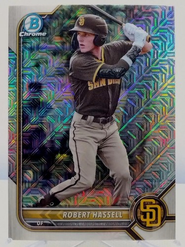 Robert Hassell 2022 Bowman Chrome Mojo Refractor #BCP-169 San Diego Padres - Bild 1 von 2