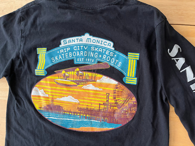 Vintage Rip City Skates Skateboarding Santa Monica Long Sleeve