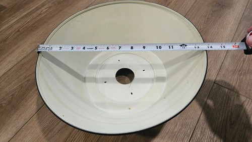 Pantalla de lámpara de metal vintage Bouillotte Tole dorada y negra estilo francés 13,75" x 6" - Imagen 13 de 16
