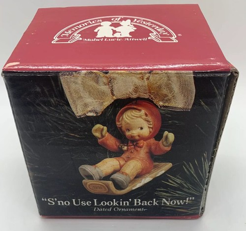 S'No Use Lookin' Back Now! Memories of Yesterday by Enesco 527181 1991 Ornament - Picture 5 of 7