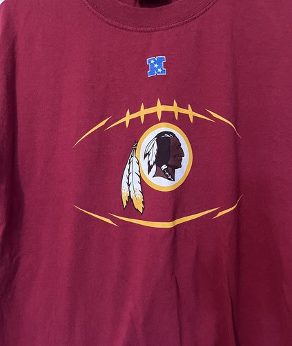 Washington Redskins Shirt Mens Med Burgundy Short Sleeve Tee NFL Round Neck - Picture 4 of 9