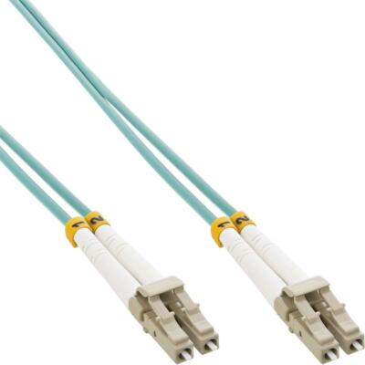 (2,12 EUR/m) Inline LWL Duplex Patchkabel | LC/LC | 50/125µm | OM3 | 7,5m