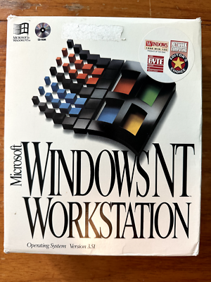 Windows NT Workstation 3.51 - Full Retail Box - CD version | eBay
