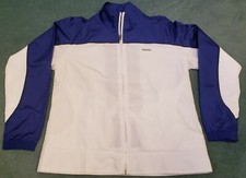 Reebok Womens Wind Breaker Jacket Medium White/Blue