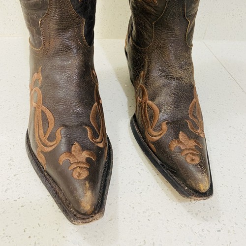 Corky's Gypsy Girl 2260 Leather Embroidered Cowgirl Boots Women's Size 8 - Picture 14 of 20
