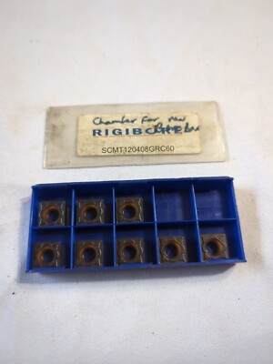 Qty.8 Rigibore SCMT120408GRC60 Carbide Inserts (B4)