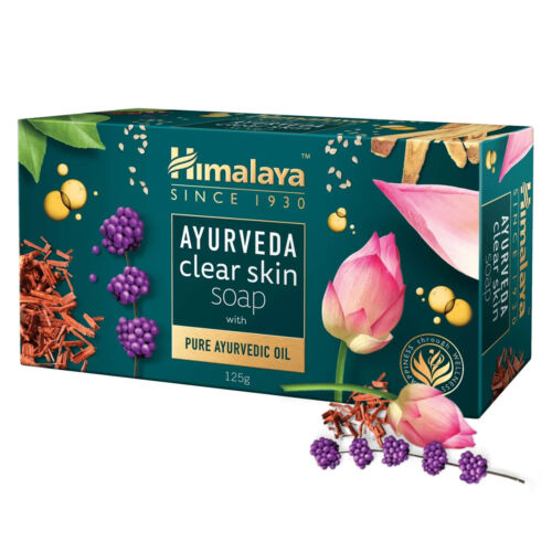 5 PC Himalaya Ayurveda Clear Skin Soap ( 125 Gm ) With Kanaka Taila oil, Kamala
