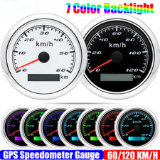Light 60/120KMH 85MM GPS Speedometer Gauge Motorcycle Boat Car Truck Speed Gauge