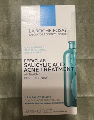 NIB La Roche-Posay Effaclar Salicylic Acid Treatment Pore-Refining 1oz EXP 01-25