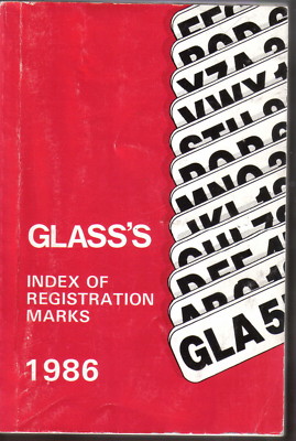 Glas's Kennzeichenverzeichnis 1986 Umschläge 1978-1986