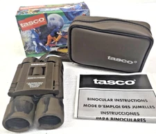 Tasco CAMO 10x25 Optics 168BCR RUBBER ARMORED BINOCULARS 294Ft/1000Yds 98M/1000m