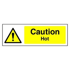 Caution Hot Sign or Sticker | GENE0009