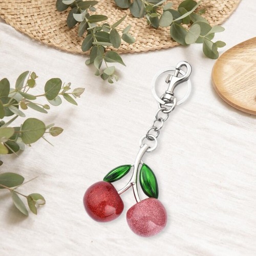 Cherrys Bag Accessory Sturdy Alloy Keychain Charm Pendant for Daily Use - 第 5/8 張圖片