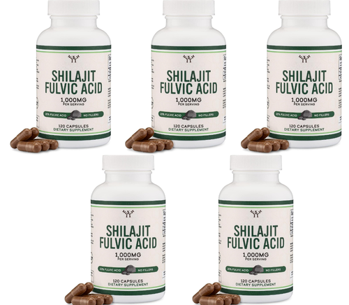 Pure Shilajit 3000mg Avec Acide Fulvique - Puissant Booster D'énergie, 30/60/120 Gélules
