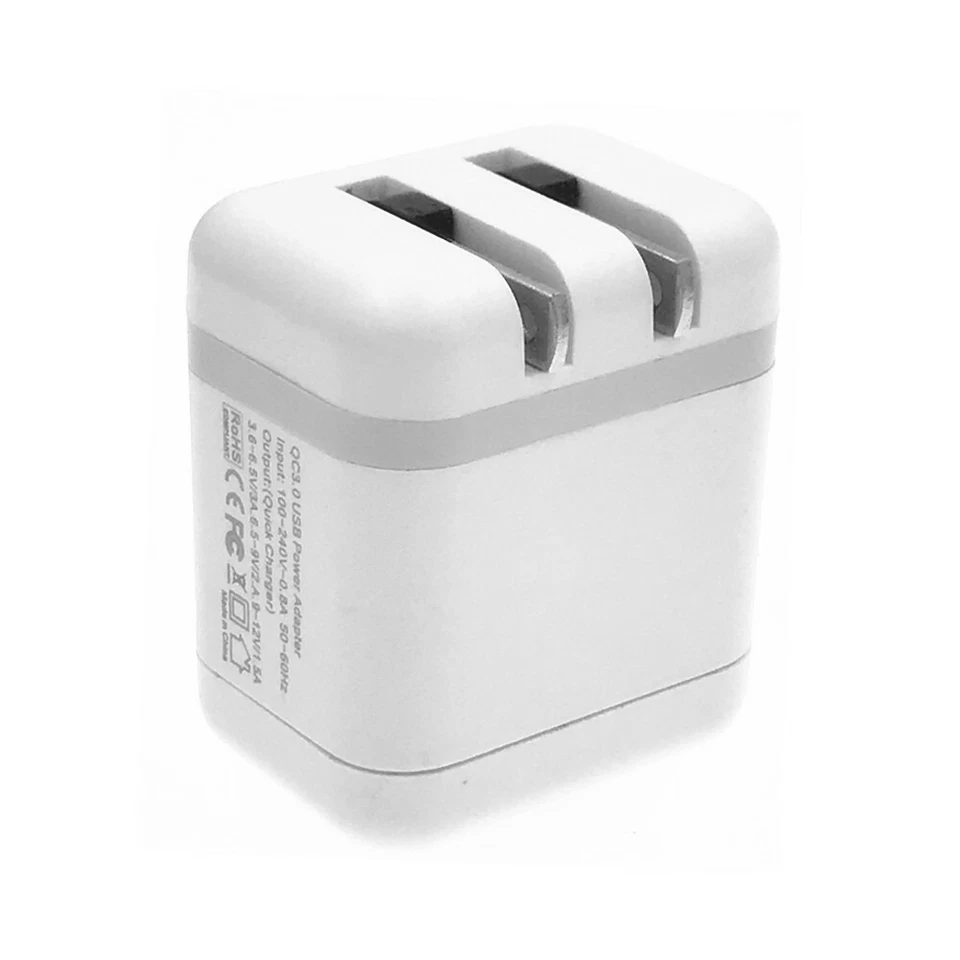18W Fast Quick Charge QC 3.0 USB Wall Charger Adapter US Plug For iPhone/Samsung - Image 3 of 4
