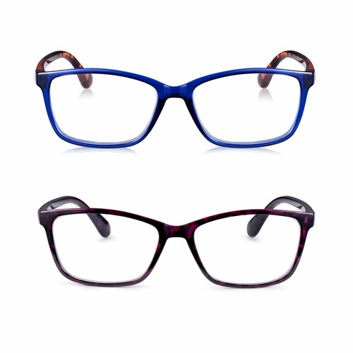 Confezione Doppia Occhiali da Lettura, Lettori Moda, 2 Colori, Ingrandimento da +1,0 a +3,5 - Foto 9 di 49