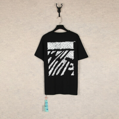 OFF WHITE ow print Serie überdimensionierte Männer und Frauen, T-Shirt Tops