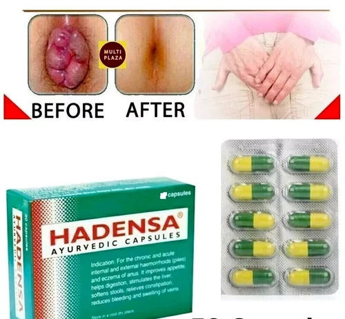 Hadensa (50 capsule) Ayurvedic Pills For Haemorrhoids, Fissures, Piles & Fistula