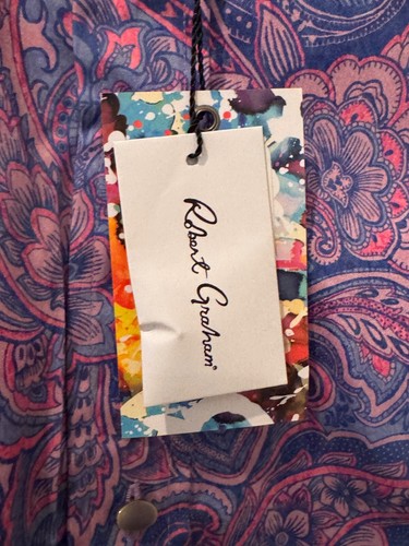 Robert Graham Women's Size S Button Down Shirt Styple Pricilla Paisley Print - Picture 3 of 8