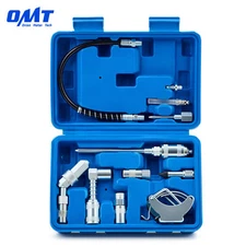 OMT Aid Kit Fittings Grease Gun Lubrication Lube Attachments Needle Flex Hose