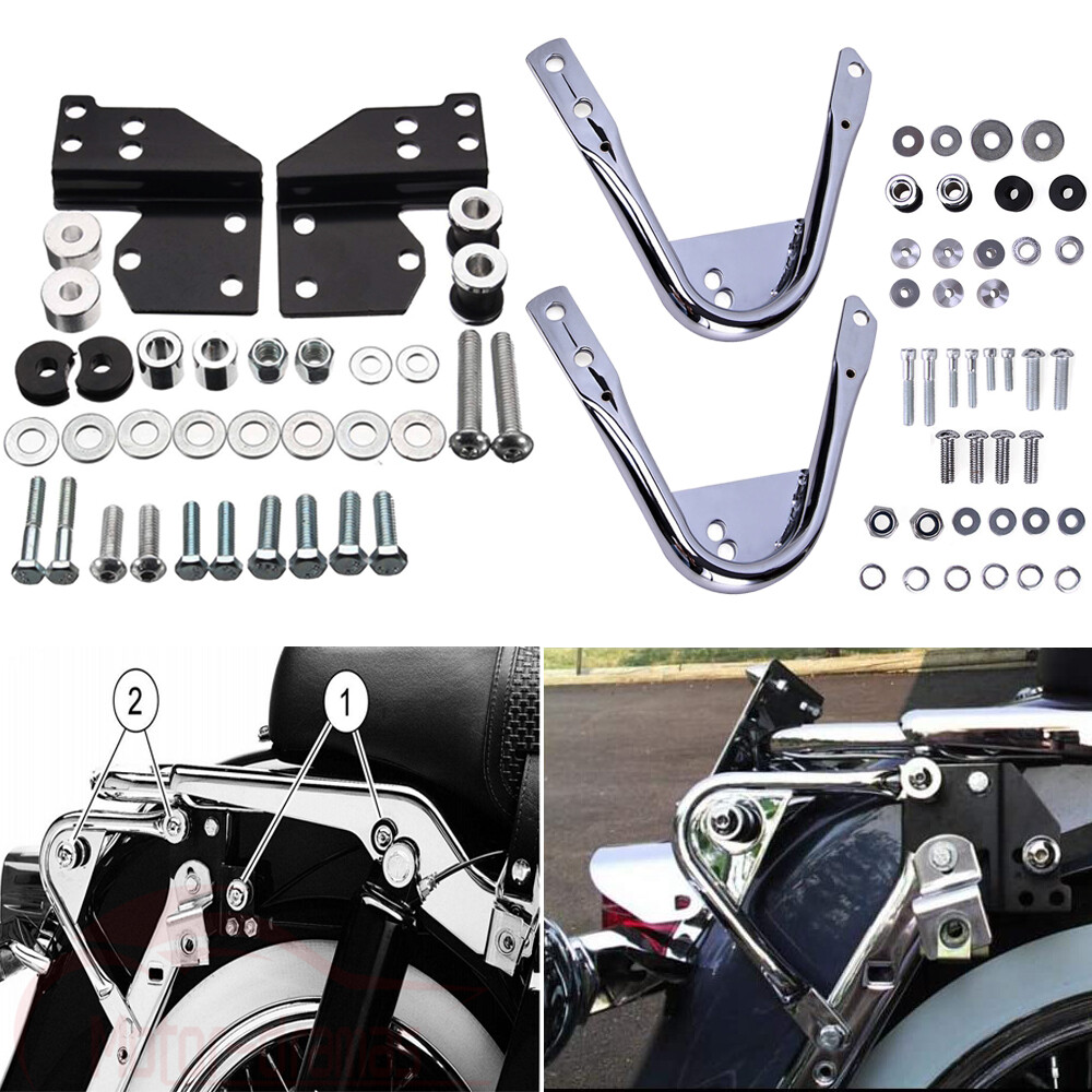 For 94-08 Harley Touring Quick Detach Sissy Bar+Tour Pack Mount