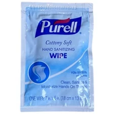 PURELL Hand Sanitizing Wipes Lot Individually Wrapped Travel Size