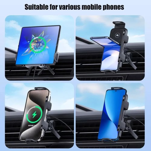 2024 High Intelligent Mobile Phone/Pad Holder,2 in 1 Auto Rotating Phone Holder - Photo 9 sur 13