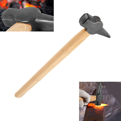Cross Peen Blacksmith Hammer Forging Tool Fits for Making Knives Forging Pliers