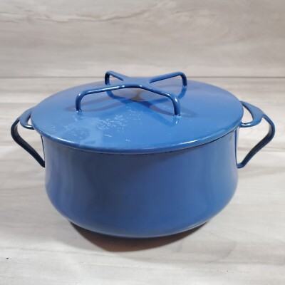 Dansk Kobenstyle Quart Casserole Pot Dutch Oven Midnight Blue