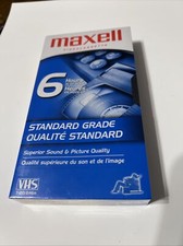 Maxwell Standard Grade T-120 6 hour Blank VHS Video Cassette Tape NEW